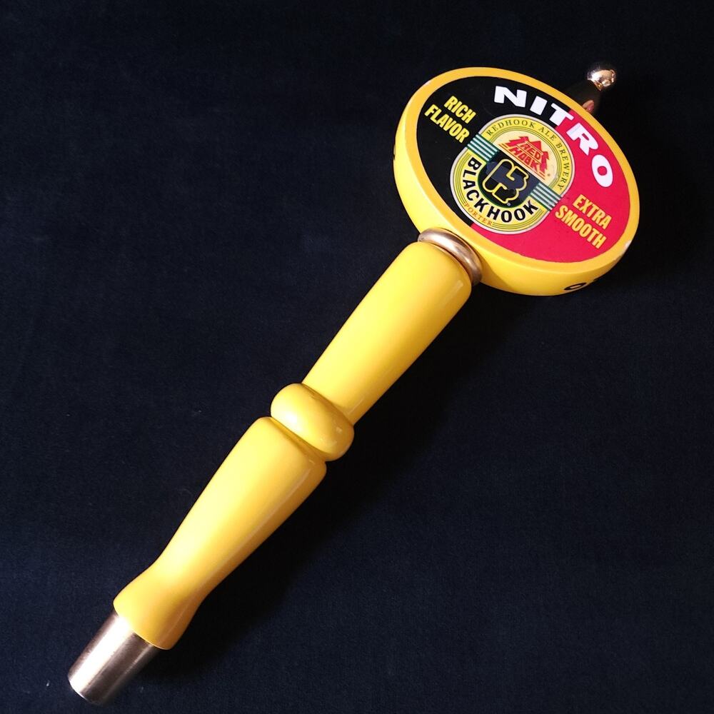 Red Hook Brewery NITRO BlackHook Porter Extra Smooth Beer Bar Tap Wood Handle